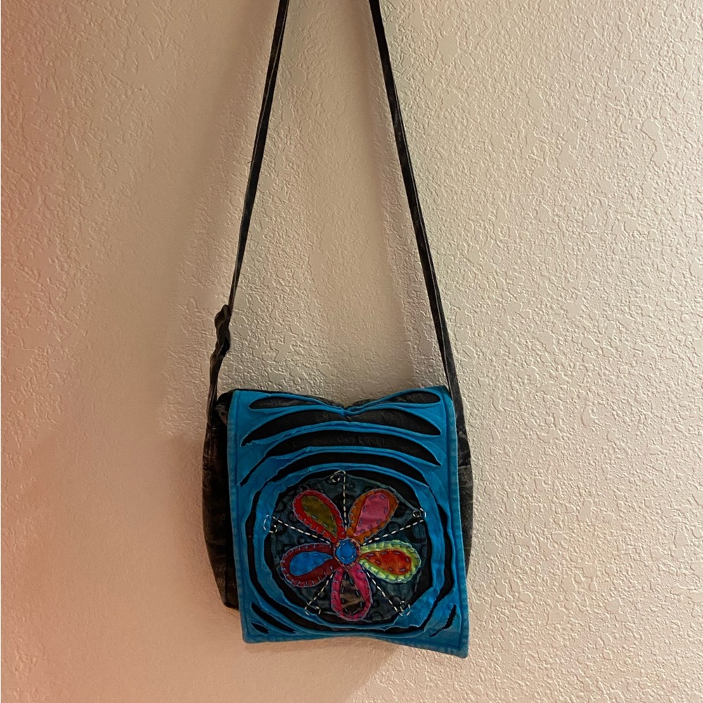 Hippie boho grunge fairycore patchwork crossbody bag 💿🌿🌅🧚‍♀️